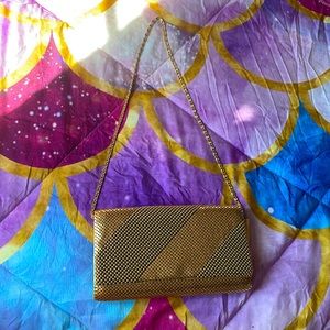 Going out gold mini bag